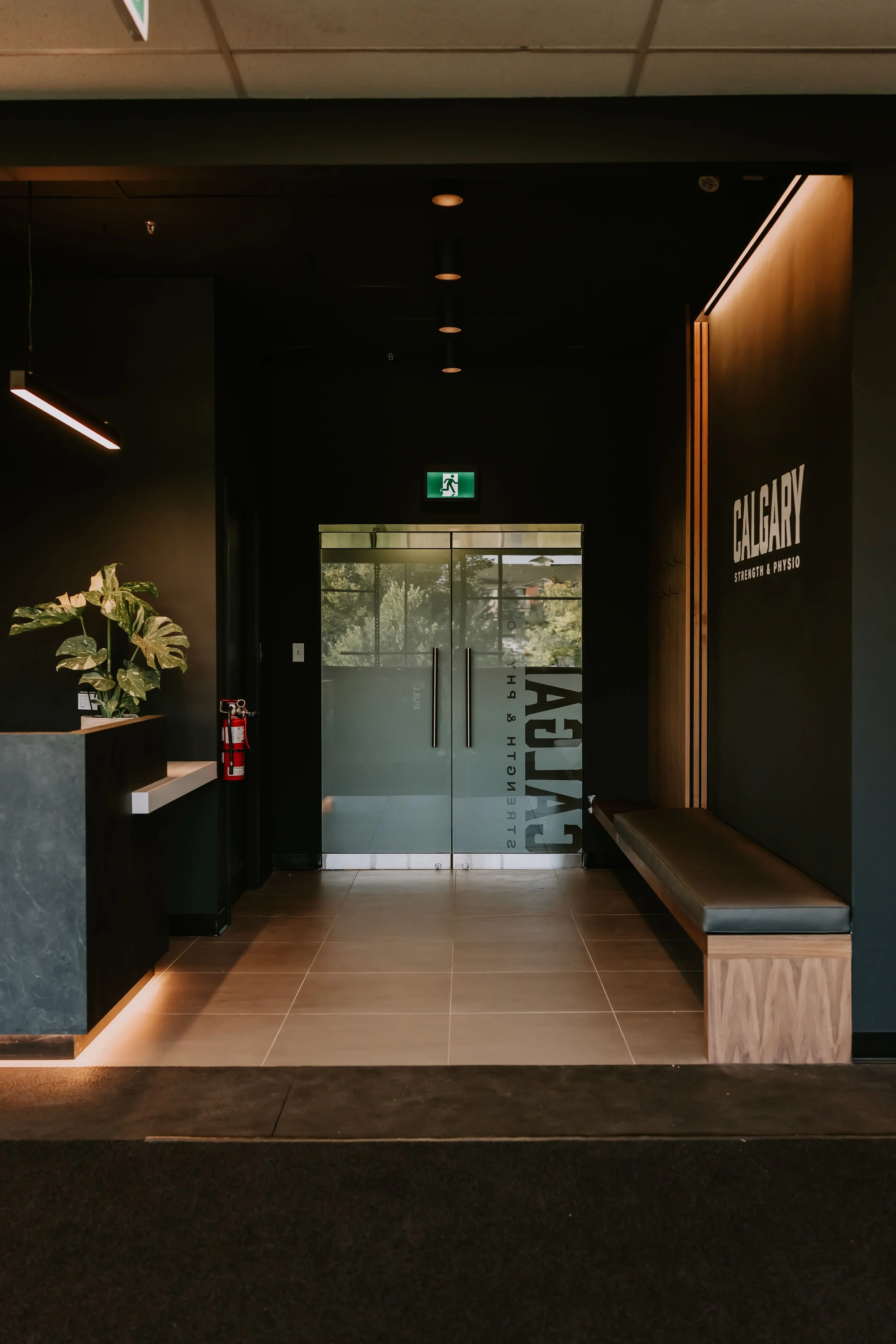 Turf lane and sled at Calgary Strength & Physio