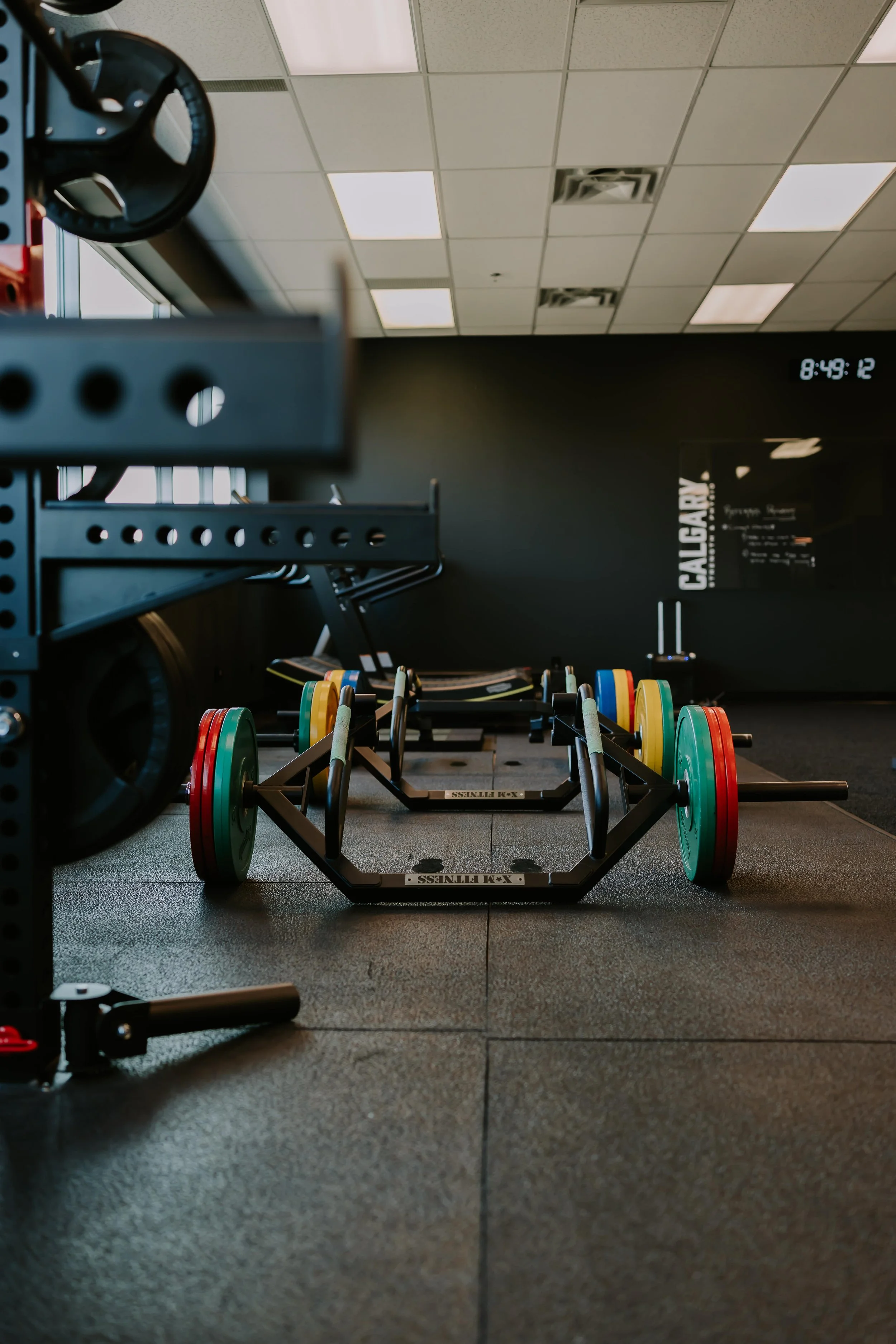 Specialty bars and plate storage